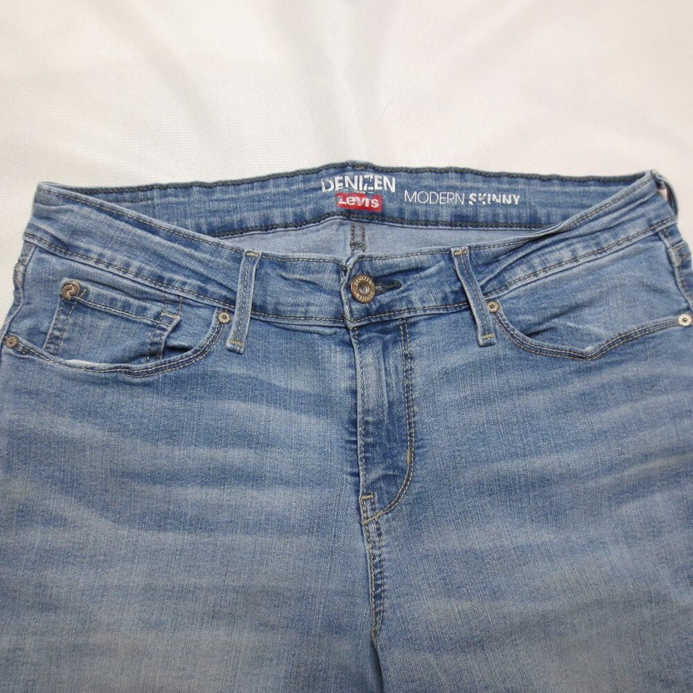 LEVI’S DENIZEN womens JEANS blue DENIM modern SKINNY SIZE 12M 31X29 - Picture 6 of 13
